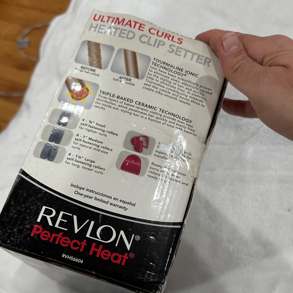 Revlon Hair Roller Set with Pink Rollers - Picture 8 of 9